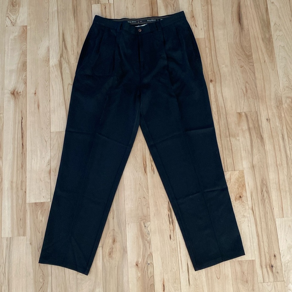 Black,100% silk, Tommy Bahama slacks, size 35.